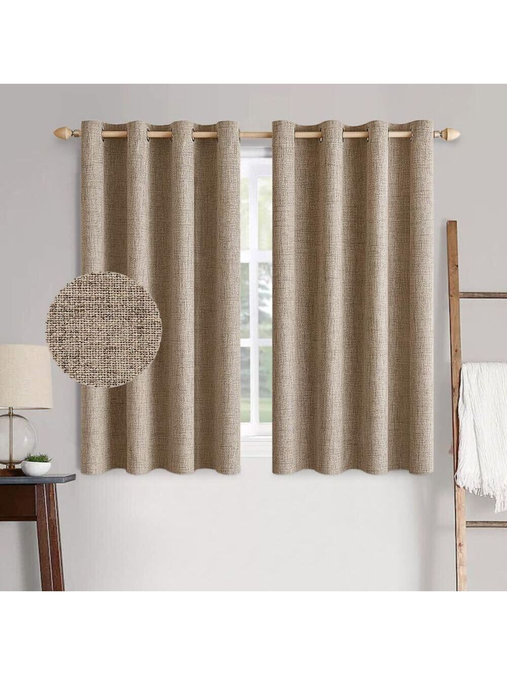 Brand New MIULEE 100% Blackout Curtains 52"W × 45"L 2 Panels